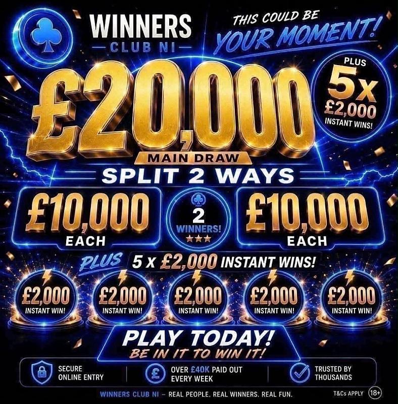 🔥 BIG £20,000 SPLIT 2 WAYS — £10,000 EACH! WOW! 🤩 PLUS 5 × £2,000 INSTANTS! 💷🔥