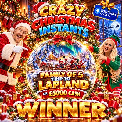 Trip to Lapland for 5 or £5000 CASH