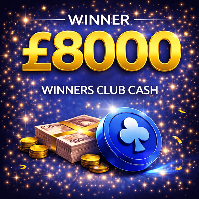 £8000 CASH WINNER WOW