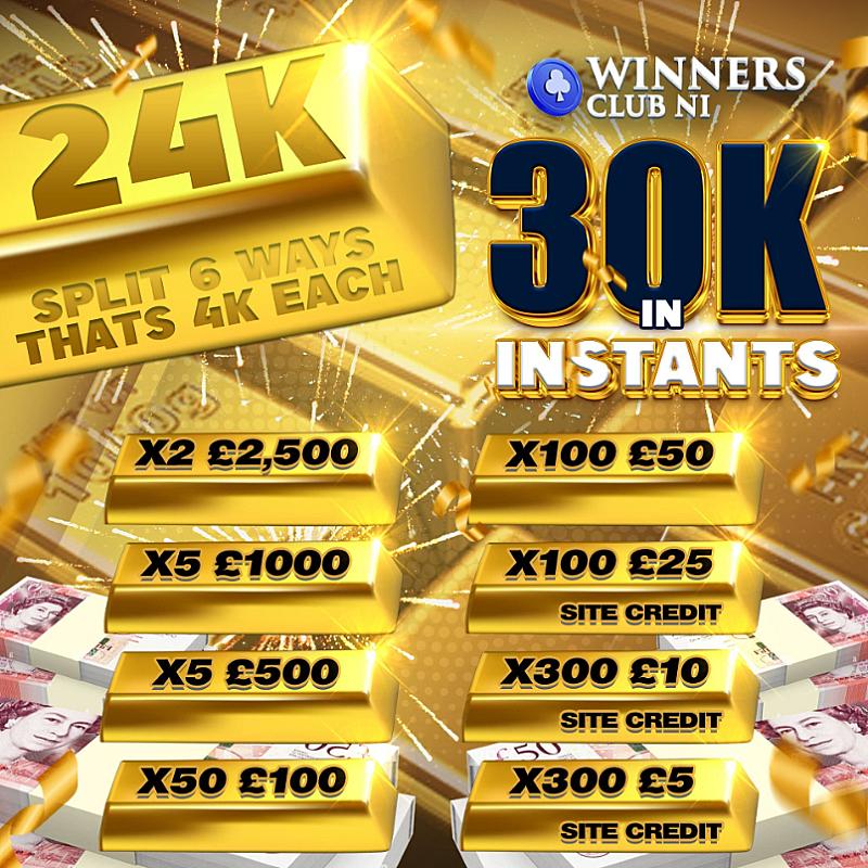 WIN £24K, £30K IN INSTANT WINS TO BE WON,HUGE COMP, ONLY 50P ENTRY
