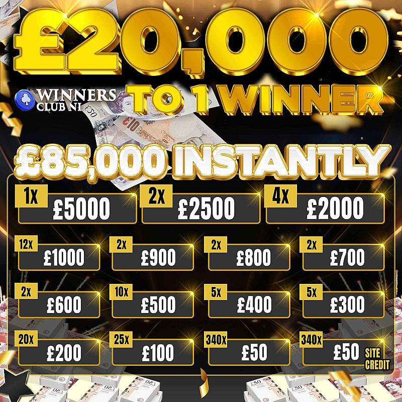 BEST OF BOTH, £20,000 MAIN PRIZE, £85,000 IN INSTANT WINS,HUGE PRIZES TO BE WON