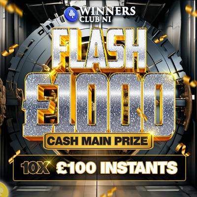 SUPER LOW ODDS FLASH £1,000, 10 BONUS £100 INSTANTS, ONLY 1400 TICKETS