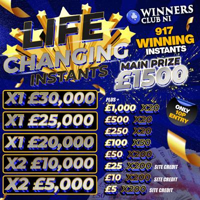 LIFE CHANGING INSTANTS, WIN £30K INSTANTLY,917 BIG INSTANTS