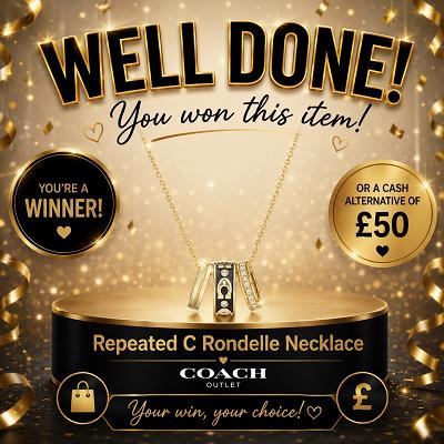 Repeated c roundelle necklace || £50 CASH ALT
