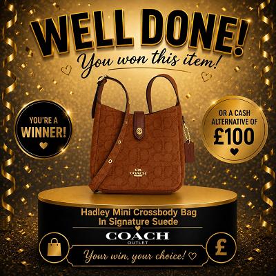 hadley mini crossbady bag in signature suede || £100 CASH ALT