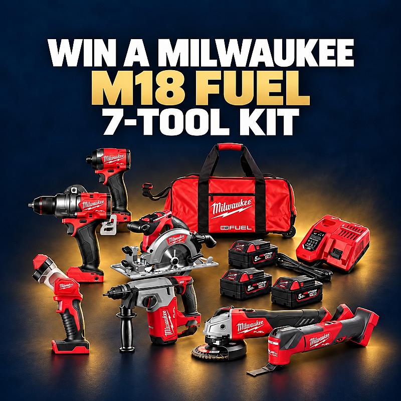 Win a Milwaukee M18 FUEL Kit