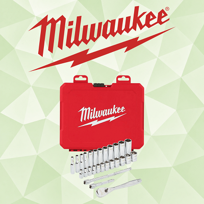 Milwaukee 1/4" Socket Set 28 Piece Metric