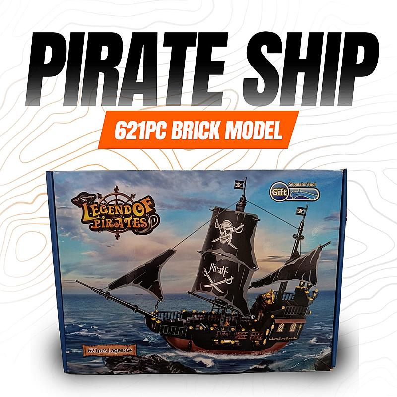 Pirate Ship Brick Model